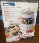 Sunbeam 8 Quart Food Steamer & Rice Cooker 4713 Brand Nib New. Price: $54.99.
