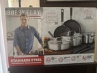 New Bobby Flay 10PC Stainless Steel Cookware Set, Pots - Pans Spoons Included. Price: $195.00.