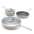 Cookware Set 5 Piece Ceramic Nonstick Mushroom Grey Calphalon Premier New. Price: $439.99.