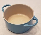 Brand Le Creuset 24 Oz 14 Cm Mini Round Cocotte Stoneware Turquoise No Lid. Price: $22.50.