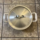 Made-in Cookware Stock Pot Stainless Clad W/ Lid Brand Italy Used. Price: $99.99.