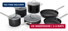 Calphalon Hard-anodized Nonstick 10-PIECE Cookware Set New. Price: $489.36.