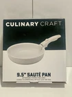 Culinary Craft Saute Pan 9.5 Ceramic Non-stick Detachable Handle White New. Price: $22.99.