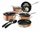 Gotham Steel Stackable Pots And Pans Set Stackmaster Complete 10 Piece New. Price: $119.99.