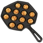 Cabilock Cast Iron Takoyaki Pan, 12-HOLE Nonstick Stovetop Octopus Black New. Price: $32.99.