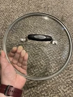 Cuisinart Glass Replacement Lid For Pot Pan 10 Inside Silver Metal Handle Used. Price: $15.00.