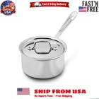 All-clad D3 3-PLY Stainless Steel Sauce Pan With Lid 1.5 Quart New. Price: $95.96.