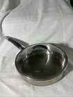 Cuisinart Qt Saute Pan Stainless Steel 8633-24HG Induction Ready With Lid Used. Price: $20.99.