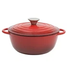 Gibson Home Addlestone 2.65 Quart Round Enamel Cast Iron Dutch Oven Pot With ... New. Price: $44.64.