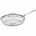 Cuisinart 12" Chef's Classic Stainless Steel Skillet With Glass Cover 722-30GP1 New. Price: $54.99.