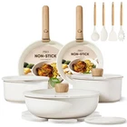 Carote 19PCS Pots Pans Non Stick, Cookware Sets Detachable Handle, Induct... New. Price: $81.05.