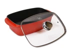 Sedona Pro 5.5-QT. Aluminum Multi-purpose Roaster Pan With Lid, Red, Nonstick. New. Price: $34.98.