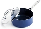 Blue Diamond 2QT Nonstick Saucepan With Lid, Pfas-free & Oven Safe, New. Price: $34.82.