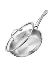 Vocvoi Tri-ply Stainless Steel Frying Pan 12INCH+LID, New. Price: $81.66.
