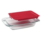Pyrex 2QT Easy Grab 7 11 Glass Baking Storing Serving Dish Bpa Free Lid New. Price: $14.99.