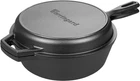Pre-seasoned Cast Iron Double Dutch Oven Pot With Skillet Lid, For Bread Baking, New. Price: $39.64.