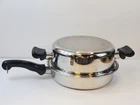 Saladmaster Skillet 11" TP304-316 Surgical Steel Roaster Pan Dome Lid Used. Price: $309.00.