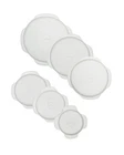 W&p Reusable Silicone Stretch Lid, Set Of Circular Lids, 6, Clear New. Price: $34.74.