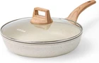 Carote Frying Pan SKILLET,10" W/lid, White New. Price: $41.94.