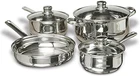 Cookware 7-PIECE Stainless Steel Set, Includes Pots And Pans New. Price: $59.98.