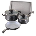 Farberware Disney Monochrome Ceramic Nonstick Cookware Pots And Pans With Bak... New. Price: $118.50.