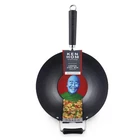 Ken Hom 12" Carbon Steel Nonstick Stir Fry Wok - Soft Touch Helper Handle And... New. Price: $50.04.