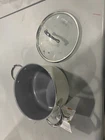 Goodful 6QT Titanium Reinforced Ceramic Non-stick Dutch Oven Gray/white New. Price: $131.17.