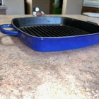Fontignac Grill Pan Cast Iron Blue Enamel " Double Handle Henckels France 30 Used. Price: $42.50.