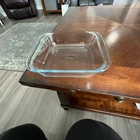 Pyrex Clear Blue Glass Dish 6001-P (made In Turkey) Square W/ Lips 2 Sides Euc Used. Price: $7.38.