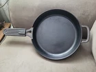 Our Place Cast Iron Always Pan Dark Grey 10" Skillet Rubber Handle Cover Pre Own Used. Price: $52.00.