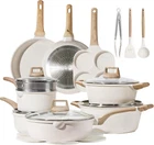 Juego De Ollas Y Sartenes Granito Antiadherentes Utensilios Set Para Cocina New. Price: $208.41.