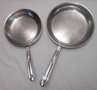 Cuisinart Heavy Copper Stainless 8 & 10" Skillet Pan PCT22-20 PCT22-24 Nice Used. Price: $59.99.