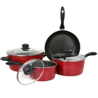 Gibson Home Armada 7 Piece Nonstick Carbon Steel Cookware Set In Red New. Price: $74.01.