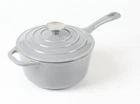 Hawok Enameled Cast Iron Saucepan 2.65 QUART/2.5-LITERS Gray New. Price: $37.99.