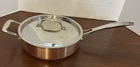 Cooks Jcp Home Tri Ply Copper Aluminum Stainless 3 Qt Saut Pan With Lid Used. Price: $44.99.