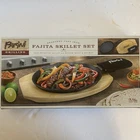 Parini Grilling Cast Iron Fajita 7 X 14 Skillet Set Brand New Factory Sealed. Price: $19.95.