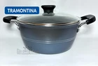 Tramontina Sicilia 4.5 Qt Aluminum Nonstick Covered Dutch Oven Handles Glass Lid New. Price: $34.97.