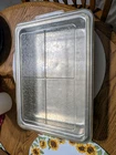 Wear-ever Air Bake Aluminum 13" X 9" Rectangle Baking Pan W/ Lid Small Crack Used. Price: $29.99.