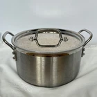 Cuisinart Stockpot 6 Qt Multiclad Stainless Steel Lid Soup Chef Induction Ready Used. Price: $27.59.