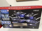 Blue Diamond Gold 10 Piece Cookware Set, Ceramic Nonstick, Pfoa- Free, Black New. Price: $89.00.
