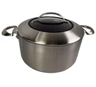 Scanpan Haptiq 7.5 Qt Dutch Oven Stock Pot Induction Ctx J-03 Ceramic Titanium Used. Price: $89.00.