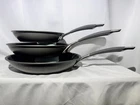 Circulon Radiance Hard-anodized Nonstick Frying Pan Set 3-PIECE. Price: $80.00.