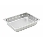 Winco SPJH-202 Half Size Heavy Weight 2-1/2" Deep Stainless Steel Steam Pan New. Price: $14.11.
