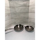 Belgique Stainless Steel Frying Pan Set 8 Inch And 10 Skillets Silver Used. Price: $73.49.