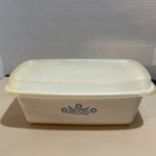 Corning Ware Blue Cornflower P-315 Loaf Pan 9X5X3 2QT Vintage With Storage Lid Used. Price: $24.00.