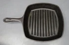 Lodge Cast Iron Square 10" Grill Fry Pan Skillet 8SGP2 Usa B Used. Price: $44.99.