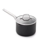 Calphalon 2.5QT Hard Anodized Nonstick Sauce Pan With Lid New. Price: $44.99.