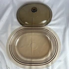 Corningware Vision Cranberry Quart V-34-B Dutch Oven Roaster W/V-34-C Lid Used. Price: $29.88.