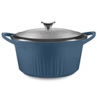 Corningware Quickheat 5.5-QT Cast Aluminum Dutch Oven With Lid & Non-stick Ce... New. Price: $65.58.