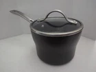 Kirkland Signature 2QT Saucepan Anodized Nonstick Aluminum Saut Pot & Lid Used. Price: $24.00.